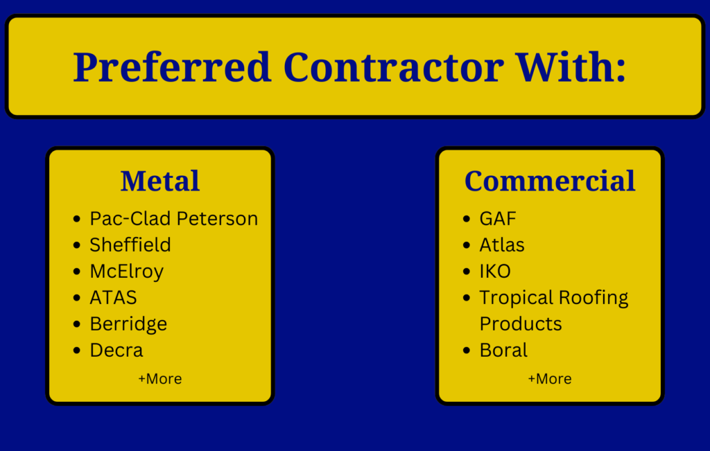 Our preferred contractor list
